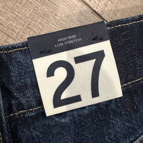 Gap Denim Cheeky High-Rise Cutoff Shorts 27 Tall Dark Wash Low Stretch NEW - Picture 6 of 8